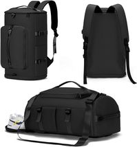 Upgraded Canvas Travel Backpack with Shoe Compartment for Active Lifestyles - $50.44