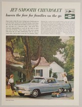 1962 Print Ad Chevrolet Impala 4-Door Sport Sedan Family Readies for Picnic - £15.81 GBP