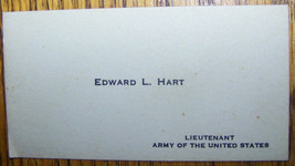 WWI US ARMY OFFICER CALLING BUSINESS CARD LIEUTENANT - £8.90 GBP