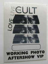 The Cult Love Live Backstage Pass Original VIP Hard Rock Concert Tour 20... - £9.25 GBP