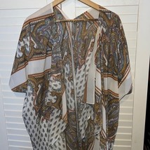 Kimono style paisley duster, size small/medium - £23.11 GBP