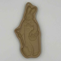 Brown Bag Cookie Art Mold Garden Rabbit 1992 Hill Design Retired Vintage - £15.50 GBP