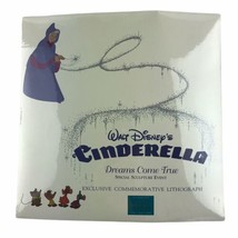 Disney WDCC Cinderella Dreams Come True Commemorative Lithograph New Sealed  - £9.72 GBP