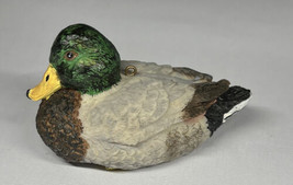 Small Mallard Duck Christmas Ornament 4&quot;L Cabin Nature Decor Hand Painted - £6.79 GBP