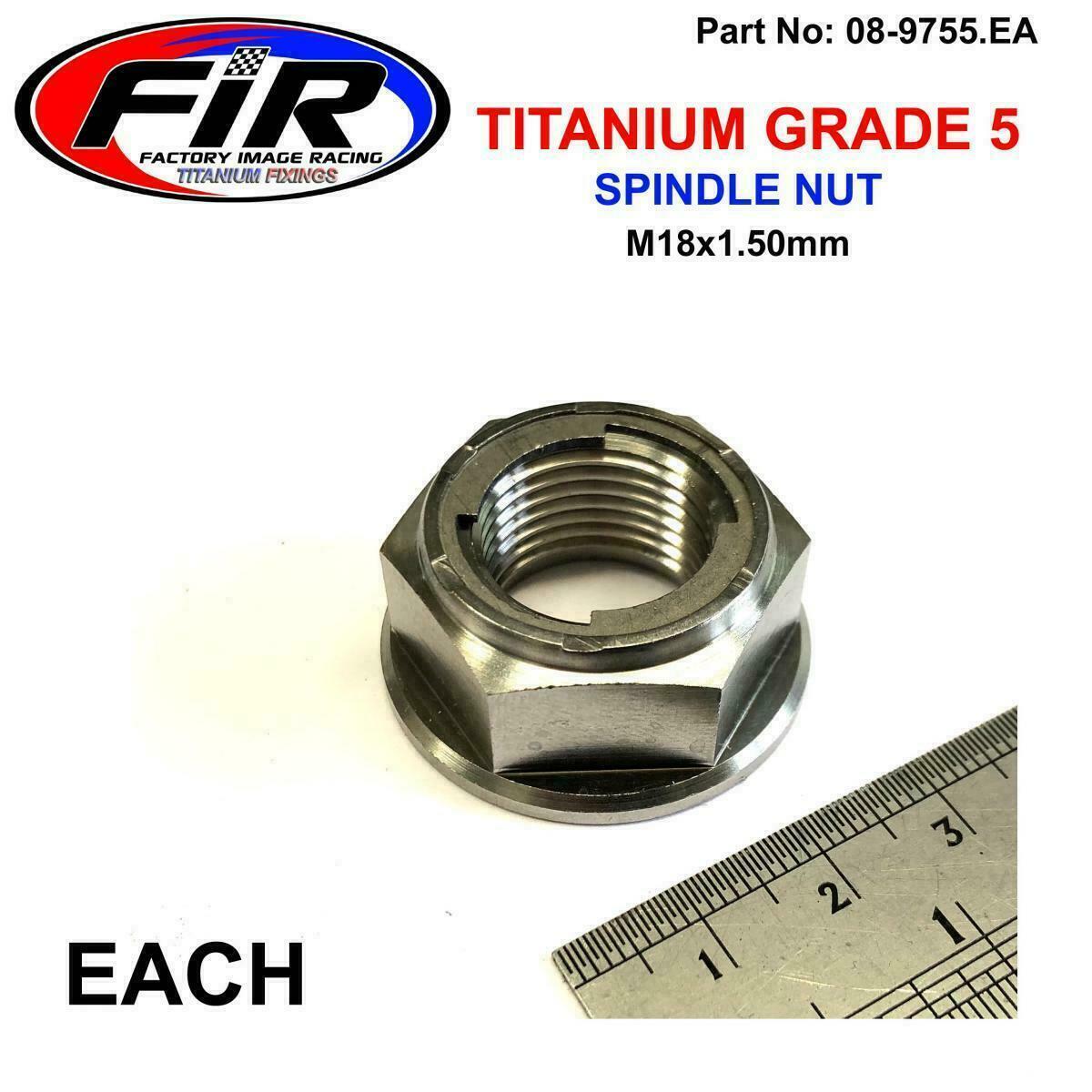 Primary image for TITANIUM REAR WHEEL AXLE SPINDLE NUT M18x1.50mm FITS Yamaha 1986 YZ250S