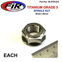 Titanium Rear Wheel Axle Spindle Nut M18x1.50mm Fits Yamaha 1986 YZ250S - £15.08 GBP