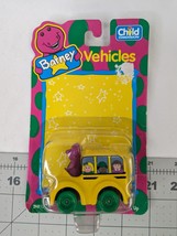 Barney Dinosaur Diecast School Bus Vehicle Lot 1993 #1 Child Dimension - $9.95