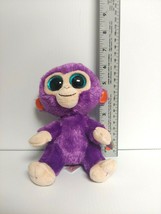 NWT TY Beanie Boos Grapes The Monkey 6&quot; Purple Plush Stuffed Animal Toy - £15.48 GBP