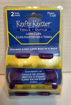 Provo Craft Knifty Knitter Loom Clips 2 Tools New in Package - £9.86 GBP