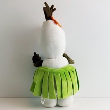 Disney Store Olaf Plush Stuffed Animal  with Hula Skirt Frozen 13" image 2