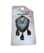 The Gilded Age Brooch Medusa Goddess Cameo Pendant - £11.52 GBP