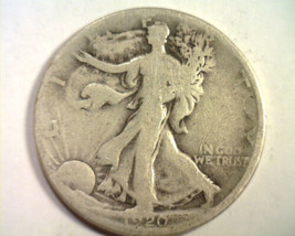 1920-D WALKING LIBERTY HALF DOLLAR GOOD+ G+ NICE ORIGINAL COIN BOBS COINS - £20.78 GBP