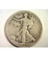 1920-D WALKING LIBERTY HALF DOLLAR GOOD+ G+ NICE ORIGINAL COIN BOBS COINS - £20.60 GBP