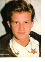 Chris Young teen magazine pinup clipping Star Teen Idol 90&#39;s Great Outdoors - £3.90 GBP