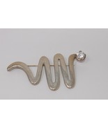 925 Sterling Silver Zig Zag Gemstone Brooch Pin Taxco Mexico TJ-34 - $70.03 CAD