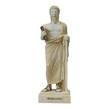 Heráclito antiguo filósofo griego pátina de mármol fundido estatua escul... - $46.14