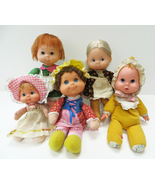 Vintage Mattel Baby Beans Dolls, 1970s Lot of 5 Beanies, Mama, Miss Muffet - $25.00