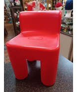 Vtg Little Tikes Toddler Child Size 10&quot; Red Chunky Chair Sturdy Plastic - €21,13 EUR