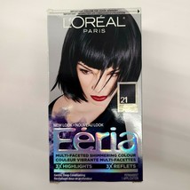 L&#39;Oreal Paris Feria 21 Bright Black Multi-Faceted Shimmering Hair Color - £12.17 GBP