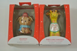 American Greetings Christmas Ornaments Grandson Parents-To-Be Lot of 10 Heirloom - £37.92 GBP