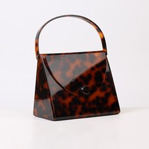 New Fashion   Acrylic Bag Women Classic Tortoise Print Handbags Party Prom Eveni - £63.30 GBP