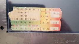 BOSTON / SAMMY HAGAR - VINTAGE OCT. 27, 1978 CINCINNATTI, OH CONCERT TIC... - $25.00