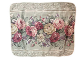 SPRINGS PILLOW SHAM GREEN FLORAL Red Roses Gold Green Cottage Core BOHO ... - $21.99