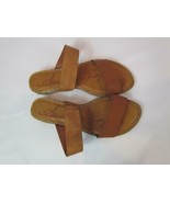 NIB American Rag Low Brown Wedge Sandal W/ Faux Snake Print Rounded Toe ... - $26.03 CAD