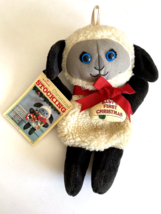 1983 Vintage Hallmark Stuffables Lamb Baby&#39;s First Stocking Blue Eyes Plush 14&quot; - £17.58 GBP