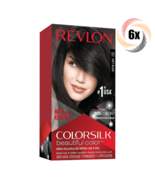 6x Packs Revlon Soft Black Permanent Colorsilk Beautiful Color Hair Dye ... - $53.72 CAD