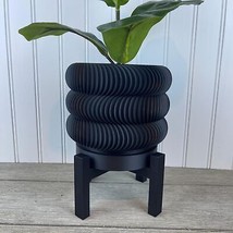 The Maro Planter Pot 3D Printed Indoor Flower Pot Drainage Holes Biodegr... - $22.26