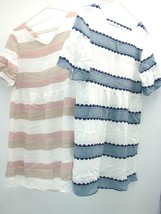 2 TWO Womens Summer Sundress Bell Sleeve Boho Short Sleeve Dresses Party... - $19.06