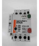 Sprecher + Schuh KTA 3-25 Manual Motor Starter 0.63-1Amp W/Auxiliary  - $378.53 MXN