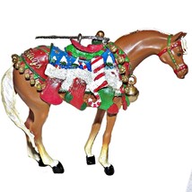 2005 Happy Holidays Pony Retired Trail Painted Ponies Christmas Ornament 12327 - £58.63 GBP