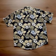 Vintage Natural Issue Men&#39;s Hawaiian Wrinkle Button Down Shirt Size M - £5.76 GBP