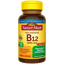 Nature Made Fast Dissolve B12 1000 mcg Micro-Lozenges 60 Ct for Cellular... - $25.73