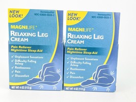 Magni Life Relaxing Leg Cream Magnesium Pain Reliever Nighttime Sleep Aid Lot of2 - £21.27 GBP