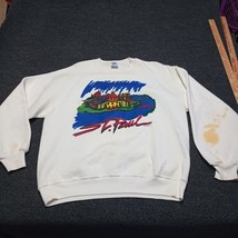 VINTAGE St. Paul Minnesota Sweater 90s Jerzees Super Sweats Men Large White - £29.12 GBP