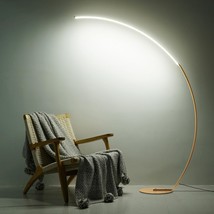 Arc Floor Lamp, 67&quot; Tall Gold Led Modern Standing Lamp With Remote Control, 3 Co - £163.35 GBP