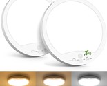2-Pack Motion Sensor Led Ceiling Lights Wired, 8.7 Inch 3 Modes 18W 1800... - $57.94