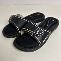 Nike Black Comfort Footbed Slides Slip On Women&#39;s Sandals Size 8 W - $28.25