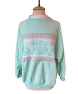 Vintage Mister Noah Mint Green Double Collared Sweater Junior Size Large... - $60.93 CAD