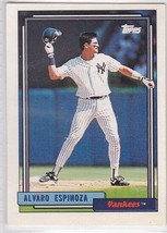 M) 1992 Topps Baseball Trading Card - Alvaro Espinoza #243 - $1.97