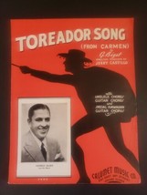 Toreador Song From Carmen By Bizet -  1935 Sheet Music - Classic Melody - £9.60 GBP
