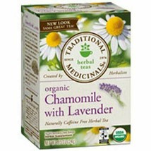 NEW Traditional Medicinals Organic Classic Chamomile with Lavender Herbal Tea - £8.41 GBP