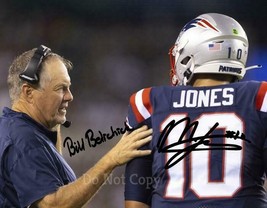 Bill Belichick Mac Jones Signed Photo 8X10 Rp Autographed Picture Patriots - £15.97 GBP