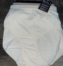 Bali 3-Pair Women&#39;s Brief Underwear Panties Stretch Nylon Microfiber (B) ~ 6/7 - £18.62 GBP