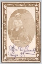 RPPC Little John In Wagon With His Birthday Presents 1913 Texas Postcard T21 - £12.07 GBP