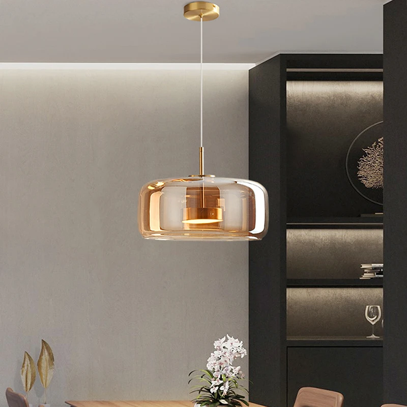 Glass Pendant Light Luxury Pendant Lamp Decor Nordic LED Hanging Light F... - $185.25+