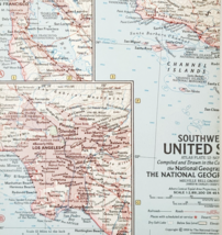 1959 Southwestern United States Map National Geographic Antique 24.75 x ... - $554.45 MXN